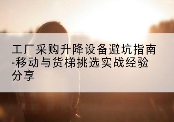 吴忠移动式升降机怎么选-工厂采购升降设备避坑指南-移动与货梯挑选实战经验分享